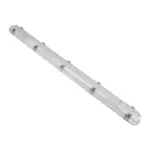 GLOBOSTAR® EMERGANO 60180 120cm Γραμμικό Βιομηχανικό Φωτιστικό Tri-Proof Τεχνολογίας Emergency με Ενσωματωμένη Μπαταρία Li-Ion 3.7V 5000mAH & Αυτονομία 3 Ώρες LED 48W 6240lm 120° AC 220-240V Αδιάβροχο IP65 Ψυχρό Λευκό 6000K - LUMILEDs SMD Chip & TÜV SÜD Driver - Γκρι με Γαλακτερό Κάλυμμα Πλαστικό PC - Μ120 x Π10.5 x Υ8cm - 5 Χρόνια Εγγύση - Image 4