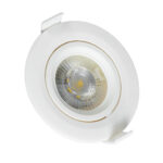 GLOBOSTAR® DE VALERA 60183 Χωνευτό Κινούμενο Downlight Σποτ LED 5W 485lm 60° AC 220-240V IP20 Φυσικό Λευκό 4500K - Bridgelux SMD Chip & TÜV SÜD Driver - Λευκό Ματ - Μ9 x Π9 x Υ4cm / Q8cm - 3 Χρόνια Εγγύηση - Image 3