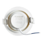 GLOBOSTAR® DE VALERA 60184 Χωνευτό Κινούμενο Downlight Σποτ LED 5W 470lm 60° AC 220-240V IP20 Θερμό Λευκό 2700K - Bridgelux SMD Chip & TÜV SÜD Driver - Λευκό Ματ - Μ9 x Π9 x Υ4cm / Q8cm - 3 Χρόνια Εγγύηση - Image 5