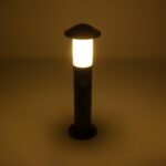 GloboStar® GARDENIO 203-0248 Μοντέρνο Επιδαπέδιο Φωτιστικό Κολωνάκι Κήπου Μονόφωτο 1 x E27 IP44 Μαύρο Πλαστικό - Μ17 x Π17 x Υ58cm - Image 3