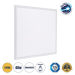 GLOBOSTAR® PANELETI 60208 Χωνευτό Panel Οροφής 60x60 LED 40W 3600lm 120° UGR<19 AC 220-240V IP20 Θερμό Λευκό 2700K - Lumileds SMD Chip & TÜV SÜD Driver - Λευκό Γαλακτερό - Μ60 x Π60 x Υ1.5cm / Q56 x 56cm - 5 Χρόνια Εγγύηση