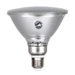 GLOBOSTAR® GARDENPAR 60231 Σποτ E27 PAR38 Σκληρού Υάλου LED 18W 1200lm 60° AC 220-240V Αδιάβροχο IP65 Μπλε - Lumileds SMD Chip - Μ12 x Π12 x Υ13cm - 3 Χρόνια Εγγύηση - Image 3