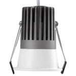 GLOBOSTAR® MICRO-B 60240 Χωνευτό Downlight Σποτ LED 7W 910lm 38° AC 220-240V IP20 Φυσικό Λευκό 4500K - Bridgelux COB Chip & TÜV SÜD Driver - Λευκό & Μαύρο Ματ - Μ6 x Π6 x Υ7.8cm / Q5cm - 5 Χρόνια Εγγύηση - Image 5