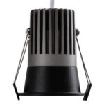 GLOBOSTAR® MICRO-B 60245 Χωνευτό Downlight Σποτ LED 7W 875lm 38° AC 220-240V IP20 Θερμό Λευκό 2700K - Bridgelux COB Chip & TÜV SÜD Driver - Μαύρο Ματ - Μ6 x Π6 x Υ7.8cm / Q5cm - 5 Χρόνια Εγγύηση - Image 5