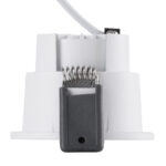 GLOBOSTAR® PLUTO-S 60246 Χωνευτό Downlight Σποτ με Honeycomb Anti Glare Reflector LED 7W 910lm 38° AC 220-240V IP20 Φυσικό Λευκό 4500K - Bridgelux COB Chip & TÜV SÜD Driver - Λευκό & Μαύρο Ματ - Μ6.4 x Π6.4 x Υ4.9cm / Q5.5cm - 5 Χρόνια Εγγύηση - Image 5