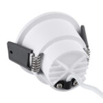 GLOBOSTAR® PLUTO-S 60249 Χωνευτό Downlight Σποτ με Honeycomb Anti Glare Reflector LED 7W 875lm 38° AC 220-240V IP20 Θερμό Λευκό 2700K - Bridgelux COB Chip & TÜV SÜD Driver - Λευκό Ματ - Μ6.4 x Π6.4 x Υ4.9cm / Q5.5cm - 5 Χρόνια Εγγύηση - Image 4