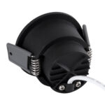 GLOBOSTAR® PLUTO-S 60251 Χωνευτό Downlight Σποτ με Honeycomb Anti Glare Reflector LED 7W 875lm 38° AC 220-240V IP20 Θερμό Λευκό 2700K - Bridgelux COB Chip & TÜV SÜD Driver - Μαύρο Ματ - Μ6.4 x Π6.4 x Υ4.9cm / Q5.5cm - 5 Χρόνια Εγγύηση - Image 4
