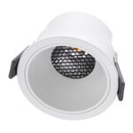 GLOBOSTAR® PLUTO-M 60254 Χωνευτό Downlight Σποτ με Honeycomb Anti Glare Reflector LED 10W 1300lm 38° AC 220-240V IP20 Φυσικό Λευκό 4500K - Bridgelux COB Chip & TÜV SÜD Driver - Λευκό Ματ - Μ8.4 x Π8.4 x Υ5.9cm / Q7.5cm - 5 Χρόνια Εγγύηση - Image 3