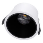 GLOBOSTAR® PLUTO-B 60258 Χωνευτό Downlight Σποτ με Honeycomb Anti Glare Reflector LED 15W 1950lm 38° AC 220-240V IP20 Φυσικό Λευκό 4500K - Bridgelux COB Chip & TÜV SÜD Driver - Λευκό & Μαύρο Ματ - Μ10.4 x Π10.4 x Υ6.5cm / Q9.5cm - 5 Χρόνια Εγγύηση - Image 3