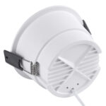 GLOBOSTAR® PLUTO-B 60258 Χωνευτό Downlight Σποτ με Honeycomb Anti Glare Reflector LED 15W 1950lm 38° AC 220-240V IP20 Φυσικό Λευκό 4500K - Bridgelux COB Chip & TÜV SÜD Driver - Λευκό & Μαύρο Ματ - Μ10.4 x Π10.4 x Υ6.5cm / Q9.5cm - 5 Χρόνια Εγγύηση - Image 4