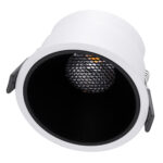 GLOBOSTAR® PLUTO-B 60259 Χωνευτό Downlight Σποτ με Honeycomb Anti Glare Reflector LED 15W 1875lm 38° AC 220-240V IP20 Θερμό Λευκό 2700K - Bridgelux COB Chip & TÜV SÜD Driver - Λευκό & Μαύρο Ματ - Μ10.4 x Π10.4 x Υ6.5cm / Q9.5cm - 5 Χρόνια Εγγύηση - Image 3