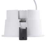 GLOBOSTAR® PLUTO-B 60259 Χωνευτό Downlight Σποτ με Honeycomb Anti Glare Reflector LED 15W 1875lm 38° AC 220-240V IP20 Θερμό Λευκό 2700K - Bridgelux COB Chip & TÜV SÜD Driver - Λευκό & Μαύρο Ματ - Μ10.4 x Π10.4 x Υ6.5cm / Q9.5cm - 5 Χρόνια Εγγύηση - Image 5
