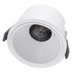 GLOBOSTAR® PLUTO-B 60260 Χωνευτό Downlight Σποτ με Honeycomb Anti Glare Reflector LED 15W 1950lm 38° AC 220-240V IP20 Φυσικό Λευκό 4500K - Bridgelux COB Chip & TÜV SÜD Driver - Λευκό Ματ - Μ10.4 x Π10.4 x Υ6.5cm / Q9.5cm - 5 Χρόνια Εγγύηση - Image 3