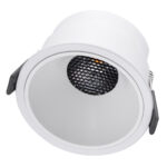 GLOBOSTAR® PLUTO-B 60261 Χωνευτό Downlight Σποτ με Honeycomb Anti Glare Reflector LED 15W 1875lm 38° AC 220-240V IP20 Θερμό Λευκό 2700K - Bridgelux COB Chip & TÜV SÜD Driver - Λευκό Ματ - Μ10.4 x Π10.4 x Υ6.5cm / Q9.5cm - 5 Χρόνια Εγγύηση - Image 3