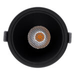 GLOBOSTAR® PLUTO-B 60263 Χωνευτό Downlight Σποτ με Honeycomb Anti Glare Reflector LED 15W 1875lm 38° AC 220-240V IP20 Θερμό Λευκό 2700K - Bridgelux COB Chip & TÜV SÜD Driver - Μαύρο Ματ - Μ10.4 x Π10.4 x Υ6.5cm / Q9.5cm - 5 Χρόνια Εγγύηση - Image 6