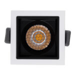 GLOBOSTAR® PLUTO-S 60264 Χωνευτό Downlight Σποτ με Honeycomb Anti Glare Reflector LED 7W 910lm 38° AC 220-240V IP20 Φυσικό Λευκό 4500K - Bridgelux COB Chip & TÜV SÜD Driver - Λευκό & Μαύρο Ματ - Μ6.4 x Π6.4 x Υ4.9cm / Q5.5 x 5.5cm - 5 Χρόνια Εγγύηση - Image 6