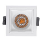 GLOBOSTAR® PLUTO-S 60267 Χωνευτό Downlight Σποτ με Honeycomb Anti Glare Reflector LED 7W 875lm 38° AC 220-240V IP20 Θερμό Λευκό 2700K - Bridgelux COB Chip & TÜV SÜD Driver - Λευκό Ματ - Μ6.4 x Π6.4 x Υ4.9cm / Q5.5 x 5.5cm - 5 Χρόνια Εγγύηση - Image 6
