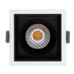 GLOBOSTAR® PLUTO-M 60270 Χωνευτό Downlight Σποτ με Honeycomb Anti Glare Reflector LED 10W 1300lm 38° AC 220-240V IP20 Φυσικό Λευκό 4500K - Bridgelux COB Chip & TÜV SÜD Driver - Λευκό & Μαύρο Ματ - Μ8.4 x Π8.4 x Υ5.9cm / Q7.5 x 7.5cm - 5 Χρόνια Εγγύηση - Image 6
