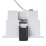 GLOBOSTAR® PLUTO-M 60271 Χωνευτό Downlight Σποτ με Honeycomb Anti Glare Reflector LED 10W 1250lm 38° AC 220-240V IP20 Θερμό Λευκό 2700K - Bridgelux COB Chip & TÜV SÜD Driver - Λευκό & Μαύρο Ματ - Μ8.4 x Π8.4 x Υ5.9cm / Q7.5 x 7.5cm - 5 Χρόνια Εγγύηση - Image 5