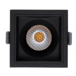 GLOBOSTAR® PLUTO-M 60274 Χωνευτό Downlight Σποτ με Honeycomb Anti Glare Reflector LED 10W 1300lm 38° AC 220-240V IP20 Φυσικό Λευκό 4500K - Bridgelux COB Chip & TÜV SÜD Driver - Μαύρο Ματ - Μ8.4 x Π8.4 x Υ5.9cm / Q7.5 x 7.5cm - 5 Χρόνια Εγγύηση - Image 6