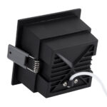 GLOBOSTAR® PLUTO-M 60275 Χωνευτό Downlight Σποτ με Honeycomb Anti Glare Reflector LED 10W 1250lm 38° AC 220-240V IP20 Θερμό Λευκό 2700K - Bridgelux COB Chip & TÜV SÜD Driver - Μαύρο Ματ - Μ8.4 x Π8.4 x Υ5.9cm / Q7.5 x 7.5cm - 5 Χρόνια Εγγύηση - Image 4