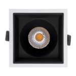 GLOBOSTAR® PLUTO-B 60276 Χωνευτό Downlight Σποτ με Honeycomb Anti Glare Reflector LED 15W 1950lm 38° AC 220-240V IP20 Φυσικό Λευκό 4500K - Bridgelux COB Chip & TÜV SÜD Driver - Λευκό & Μαύρο Ματ - Μ10.4 x Π10.4 x Υ6.5cm / Q9.5 x 9.5cm - 5 Χρόνια Εγγύηση - Image 6