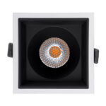 GLOBOSTAR® PLUTO-B 60277 Χωνευτό Downlight Σποτ με Honeycomb Anti Glare Reflector LED 15W 1875lm 38° AC 220-240V IP20 Θερμό Λευκό 2700K - Bridgelux COB Chip & TÜV SÜD Driver - Λευκό & Μαύρο Ματ - Μ10.4 x Π10.4 x Υ6.5cm / Q9.5 x 9.5cm - 5 Χρόνια Εγγύηση - Image 6