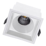 GLOBOSTAR® PLUTO-B 60278 Χωνευτό Downlight Σποτ με Honeycomb Anti Glare Reflector LED 15W 1950lm 38° AC 220-240V IP20 Φυσικό Λευκό 4500K - Bridgelux COB Chip & TÜV SÜD Driver - Λευκό Ματ - Μ10.4 x Π10.4 x Υ6.5cm / Q9.5 x 9.5cm - 5 Χρόνια Εγγύηση - Image 3