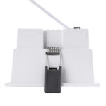 GLOBOSTAR® PLUTO-B 60278 Χωνευτό Downlight Σποτ με Honeycomb Anti Glare Reflector LED 15W 1950lm 38° AC 220-240V IP20 Φυσικό Λευκό 4500K - Bridgelux COB Chip & TÜV SÜD Driver - Λευκό Ματ - Μ10.4 x Π10.4 x Υ6.5cm / Q9.5 x 9.5cm - 5 Χρόνια Εγγύηση - Image 5