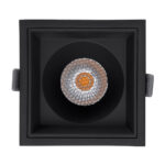 GLOBOSTAR® PLUTO-B 60281 Χωνευτό Downlight Σποτ με Honeycomb Anti Glare Reflector LED 15W 1875lm 38° AC 220-240V IP20 Θερμό Λευκό 2700K - Bridgelux COB Chip & TÜV SÜD Driver - Μαύρο Ματ - Μ10.4 x Π10.4 x Υ6.5cm / Q9.5 x 9.5cm - 5 Χρόνια Εγγύηση - Image 6