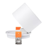 GLOBOSTAR® OMEGA-R 60295 Χωνευτό Κινούμενο Downlight Σποτ LED 12W 1500lm 36° AC 220-240V IP20 Θερμό Λευκό 2700K - Bridgelux COB Chip & TÜV SÜD Driver - Λευκό Ματ - Μ10 x Π10 x Υ8.2cm / Q9cm - 5 Χρόνια Εγγύηση - Image 6