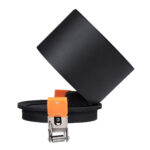 GLOBOSTAR® OMEGA-R 60296 Χωνευτό Κινούμενο Downlight Σποτ LED 12W 1560lm 36° AC 220-240V IP20 Φυσικό Λευκό 4500K - Bridgelux COB Chip & TÜV SÜD Driver - Μαύρο Ματ - Μ10 x Π10 x Υ8.2cm / Q9cm - 5 Χρόνια Εγγύηση - Image 6