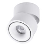 GLOBOSTAR® OMEGA-S 60299 Κινούμενο Downlight Σποτ LED 12W 1500lm 36° AC 220-240V IP20 Θερμό Λευκό 2700K - Bridgelux COB Chip & TÜV SÜD Driver - Λευκό Ματ - Μ10 x Π10 x Υ10.5cm - 5 Χρόνια Εγγύηση - Image 3