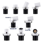 GLOBOSTAR® VIRGO-S 60302 Χωνευτό Κινούμενο Downlight Σποτ LED 7W 910lm 36° AC 220-240V IP20 Φυσικό Λευκό 4500K - Bridgelux COB Chip & TÜV SÜD Driver - Λευκό & Μαύρο Ματ - Μ9 x Π9 x Υ9cm / Q7.8cm - 5 Χρόνια Εγγύηση - Image 4