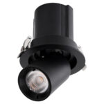 GLOBOSTAR® VIRGO-S 60305 Χωνευτό Κινούμενο Downlight Σποτ LED 7W 875lm 36° AC 220-240V IP20 Θερμό Λευκό 2700K - Bridgelux COB Chip & TÜV SÜD Driver - Μαύρο Ματ - Μ9 x Π9 x Υ9cm / Q7.8cm - 5 Χρόνια Εγγύηση - Image 3