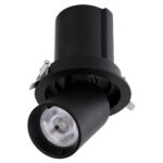 GLOBOSTAR® VIRGO-M 60308 Χωνευτό Κινούμενο Downlight Σποτ LED 12W 1560lm 36° AC 220-240V IP20 Φυσικό Λευκό 4500K - Bridgelux COB Chip & TÜV SÜD Driver - Μαύρο Ματ - Μ11 x Π11 x Υ11.5cm / Q9.5cm - 5 Χρόνια Εγγύηση - Image 3