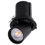 GLOBOSTAR® VIRGO-B 60313 Χωνευτό Κινούμενο Downlight Σποτ LED 20W 2500lm 36° AC 220-240V IP20 Θερμό Λευκό 2700K - Bridgelux COB Chip & TÜV SÜD Driver - Μαύρο Ματ - Μ13.5 x Π13.5 x Υ14cm / Q11.5cm - 5 Χρόνια Εγγύηση - Image 3