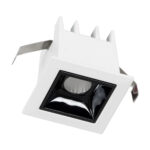 GLOBOSTAR® LUMINAR 60315 Χωνευτό Downlight Σποτ LED 2W 270lm 36° AC 220-240V IP20 Θερμό Λευκό 2700K - Osram SMD Chip & TÜV SÜD Driver - Λευκό & Μαύρο Ματ - Μ4.3 x Π4.3 x Υ4.5cm / Q3.5 x 3.5cm - 5 Χρόνια Εγγύηση - Image 3