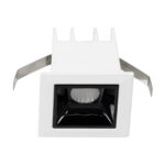 GLOBOSTAR® LUMINAR 60315 Χωνευτό Downlight Σποτ LED 2W 270lm 36° AC 220-240V IP20 Θερμό Λευκό 2700K - Osram SMD Chip & TÜV SÜD Driver - Λευκό & Μαύρο Ματ - Μ4.3 x Π4.3 x Υ4.5cm / Q3.5 x 3.5cm - 5 Χρόνια Εγγύηση - Image 4