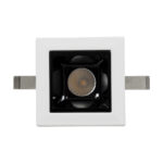 GLOBOSTAR® LUMINAR 60315 Χωνευτό Downlight Σποτ LED 2W 270lm 36° AC 220-240V IP20 Θερμό Λευκό 2700K - Osram SMD Chip & TÜV SÜD Driver - Λευκό & Μαύρο Ματ - Μ4.3 x Π4.3 x Υ4.5cm / Q3.5 x 3.5cm - 5 Χρόνια Εγγύηση - Image 6
