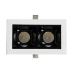 GLOBOSTAR® LUMINAR 60316 Χωνευτό Downlight Σποτ LED 4W 560lm 36° AC 220-240V IP20 Φυσικό Λευκό 4500K - Osram SMD Chip & TÜV SÜD Driver - Λευκό & Μαύρο Ματ - Μ7.5 x Π4.3 x Υ4.5cm / Q6.5 x 3.5cm - 5 Χρόνια Εγγύηση - Image 6