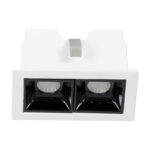 GLOBOSTAR® LUMINAR 60317 Χωνευτό Downlight Σποτ LED 4W 540lm 36° AC 220-240V IP20 Θερμό Λευκό 2700K - Osram SMD Chip & TÜV SÜD Driver - Λευκό & Μαύρο Ματ - Μ7.5 x Π4.3 x Υ4.5cm / Q6.5 x 3.5cm - 5 Χρόνια Εγγύηση - Image 4