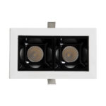 GLOBOSTAR® LUMINAR 60317 Χωνευτό Downlight Σποτ LED 4W 540lm 36° AC 220-240V IP20 Θερμό Λευκό 2700K - Osram SMD Chip & TÜV SÜD Driver - Λευκό & Μαύρο Ματ - Μ7.5 x Π4.3 x Υ4.5cm / Q6.5 x 3.5cm - 5 Χρόνια Εγγύηση - Image 6