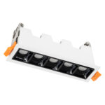 GLOBOSTAR® LUMINAR 60318 Χωνευτό Downlight Σποτ LED 10W 1400lm 36° AC 220-240V IP20 Φυσικό Λευκό 4500K - Osram SMD Chip & TÜV SÜD Driver - Λευκό & Μαύρο Ματ - Μ14.8 x Π4.3 x Υ4.5cm / Q13.5 x 3.5cm - 5 Χρόνια Εγγύηση - Image 3