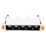 GLOBOSTAR® LUMINAR 60318 Χωνευτό Downlight Σποτ LED 10W 1400lm 36° AC 220-240V IP20 Φυσικό Λευκό 4500K - Osram SMD Chip & TÜV SÜD Driver - Λευκό & Μαύρο Ματ - Μ14.8 x Π4.3 x Υ4.5cm / Q13.5 x 3.5cm - 5 Χρόνια Εγγύηση - Image 4