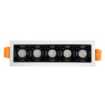 GLOBOSTAR® LUMINAR 60318 Χωνευτό Downlight Σποτ LED 10W 1400lm 36° AC 220-240V IP20 Φυσικό Λευκό 4500K - Osram SMD Chip & TÜV SÜD Driver - Λευκό & Μαύρο Ματ - Μ14.8 x Π4.3 x Υ4.5cm / Q13.5 x 3.5cm - 5 Χρόνια Εγγύηση - Image 6