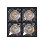 GLOBOSTAR® LUMINAR 60332 Downlight Σποτ LED 14W 1960lm 36° AC 220-240V IP20 Φυσικό Λευκό 4500K - Osram SMD Chip & TÜV SÜD Driver - Μαύρο Ματ - Μ8.2 x Π8.2 x Υ6.6cm - 5 Χρόνια Εγγύηση - Image 6