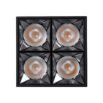 GLOBOSTAR® LUMINAR 60333 Downlight Σποτ LED 14W 1890lm 36° AC 220-240V IP20 Θερμό Λευκό 2700K - Osram SMD Chip & TÜV SÜD Driver - Μαύρο Ματ - Μ8.2 x Π8.2 x Υ6.6cm - 5 Χρόνια Εγγύηση - Image 6