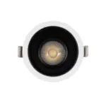 GLOBOSTAR® DUSTY 60340 Χωνευτό Downlight Σποτ LED 12W 1380lm 45° AC 220-240V Αδιάβροχο IP65 Φυσικό Λευκό 4500K - Bridgelux COB Chip & TÜV SÜD Driver - Λευκό & Μαύρο Ματ - Μ8.5 x Π8.5 x Υ7cm / Q7.2cm - 5 Χρόνια Εγγύηση - Image 3