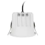 GLOBOSTAR® DUSTY 60341 Χωνευτό Downlight Σποτ LED 12W 1320lm 45° AC 220-240V Αδιάβροχο IP65 Θερμό Λευκό 2700K - Bridgelux COB Chip & TÜV SÜD Driver - Λευκό & Μαύρο Ματ - Μ8.5 x Π8.5 x Υ7cm m / Q7.2cm - 5 Χρόνια Εγγύηση - Image 5